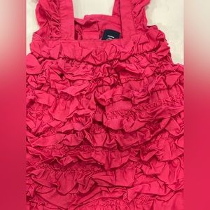 Baby gap, hot pink ruffled dress